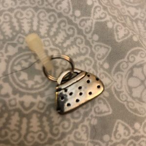 GANZ silver toned charm-purse